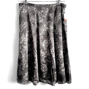 Coldwater Creek Floral Shimmer Sequin Skirt